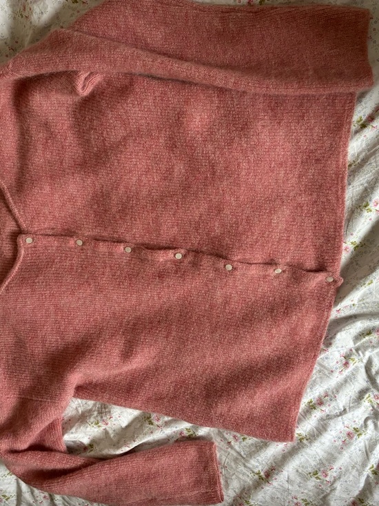 Sezane gaspard cardigan in rosewood - Picture 2 of 3
